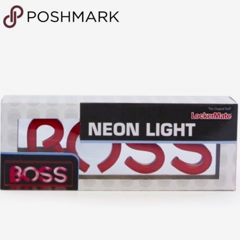 BOSS 8.5 X 3.25 Lockermate  red neon light New
